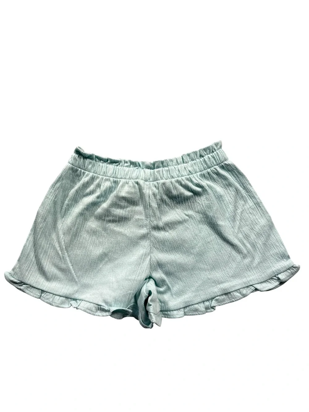 5T The Children's Place Mint Tea Green Ribbed Shorts Ruffle Hem 4 AVAILABLE!